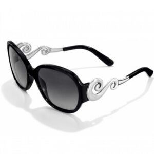 Black and Silver Designer BRIGHTON Sunglasses & case